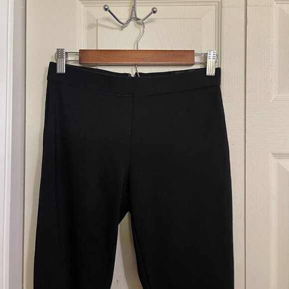 J. Crew Womens Black Exposed Zipper Back Stretch Pixie Ankle Skinny Pants Size 4 - Picture 4 of 10